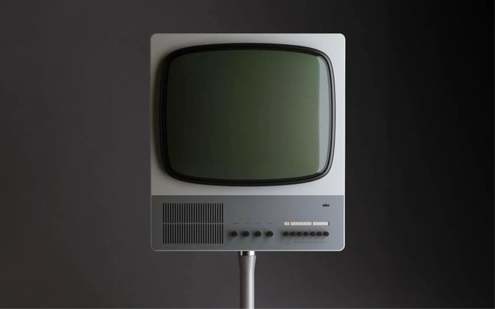 footer image, an old tv with nothing on screen