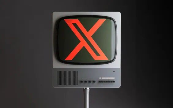 footer image, an old tv with X icon on screen